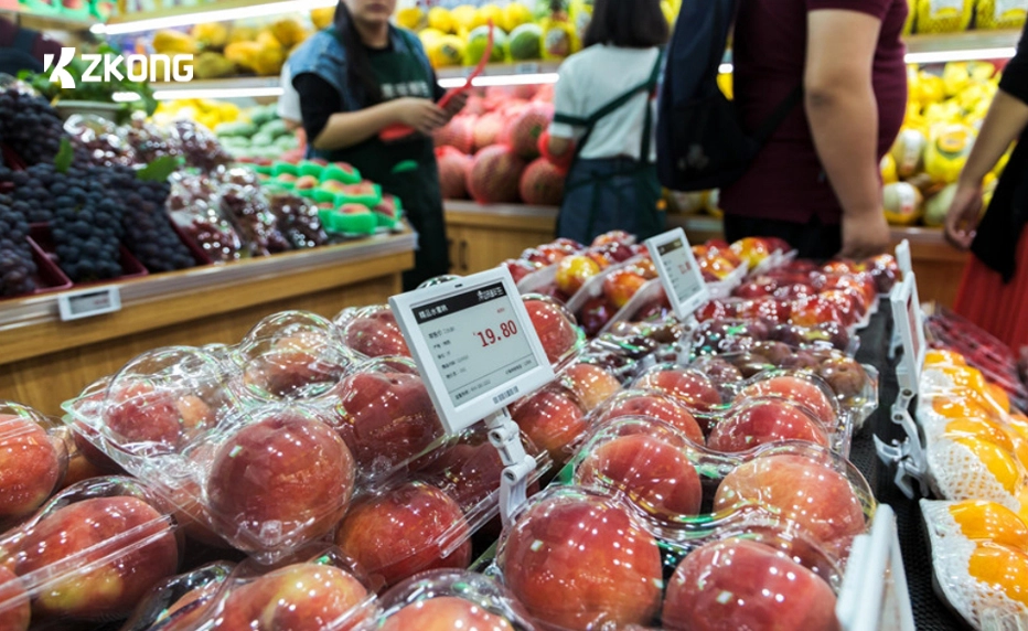 Fresh produce supermarkets turning to ESL displays