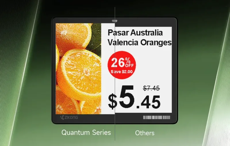 Quantum Series electronic shelf label